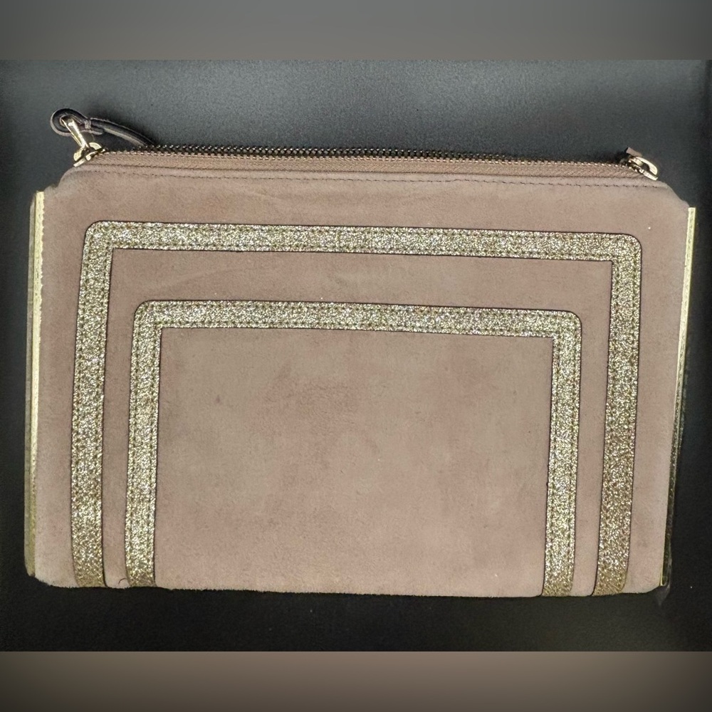 Chic Women's Clutch in Blush and Gold